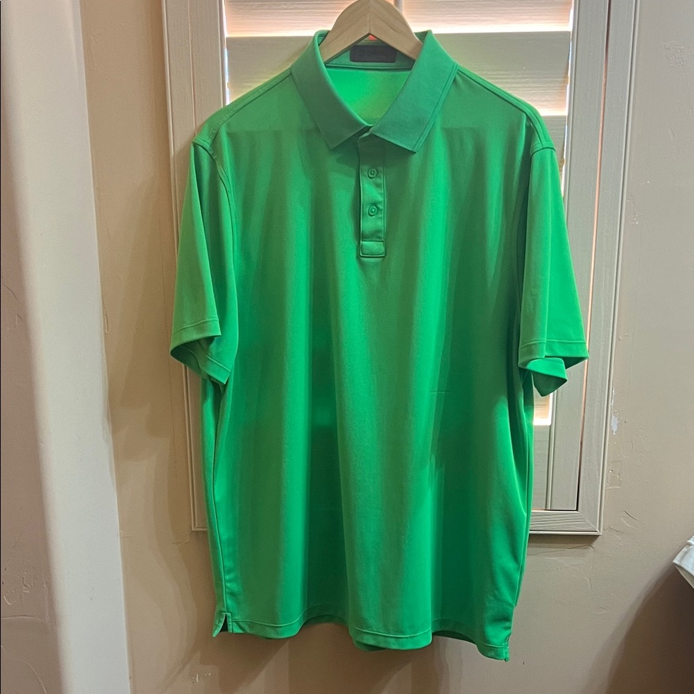 Men's G/FORE Green Performance Polo Shirt XXL Flaw